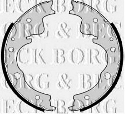 BORG & BECK bbs6175 -  Комплект тормозных колодок